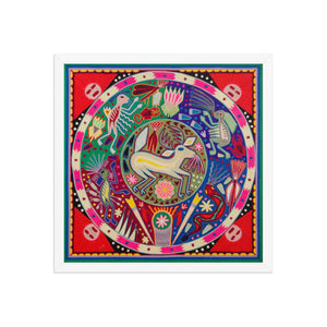 Huichol Yarn Painting Print • L - 083 - Huichol Arts