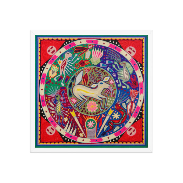 Huichol Yarn Painting Print • L - 083 - Huichol Arts