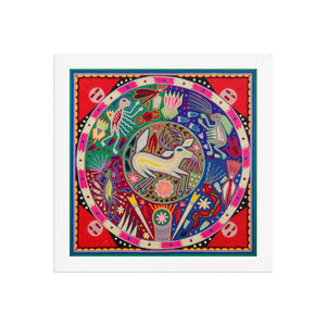 Huichol Yarn Painting Print • L - 083 - Huichol Arts