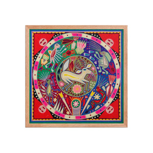 Huichol Yarn Painting Print • L - 083 - Huichol Arts