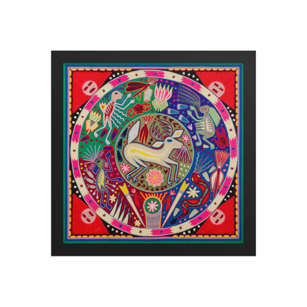 Huichol Yarn Painting Print • L - 083 - Huichol Arts
