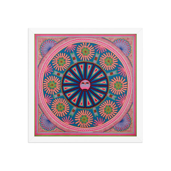 Huichol Yarn Painting Print • L - 084 - Huichol Arts