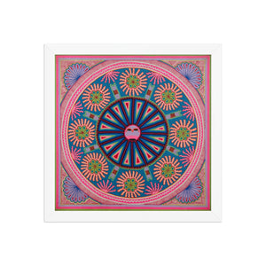 Huichol Yarn Painting Print • L - 084 - Huichol Arts