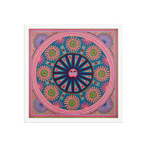 Huichol Yarn Painting Print • L - 084 - Huichol Arts
