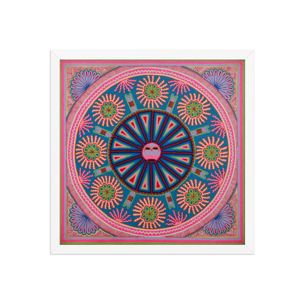 Huichol Yarn Painting Print • L - 084 - Huichol Arts