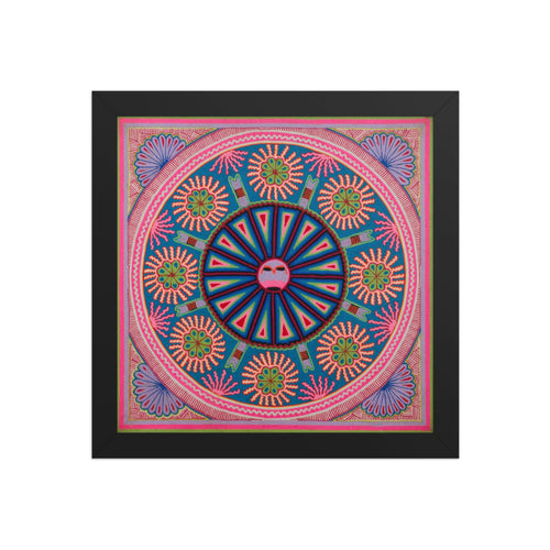 Huichol Yarn Painting Print • L - 084 - Huichol Arts
