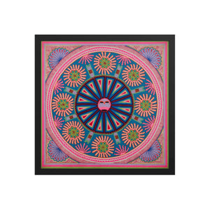 Huichol Yarn Painting Print • L - 084 - Huichol Arts
