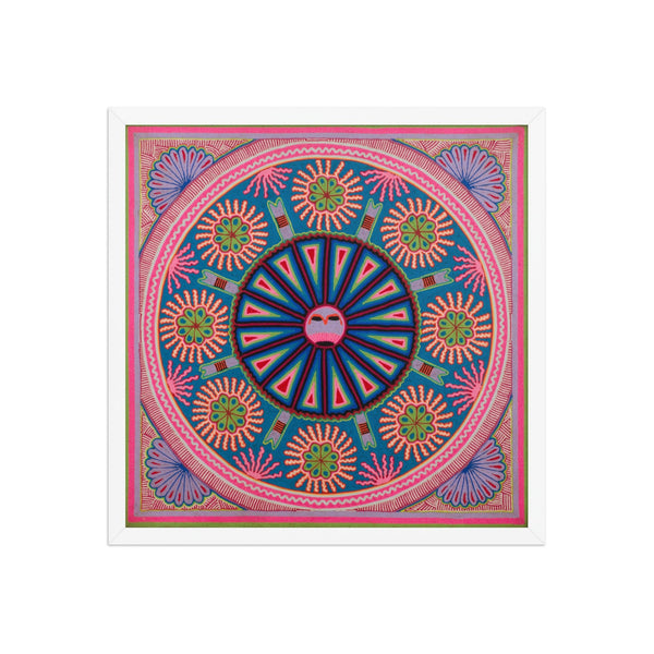 Huichol Yarn Painting Print • L - 084 - Huichol Arts