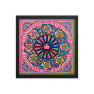 Huichol Yarn Painting Print • L - 084 - Huichol Arts
