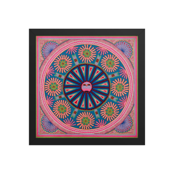 Huichol Yarn Painting Print • L - 084 - Huichol Arts