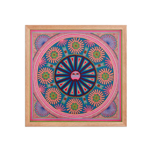 Huichol Yarn Painting Print • L - 084 - Huichol Arts