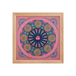 Huichol Yarn Painting Print • L - 084 - Huichol Arts