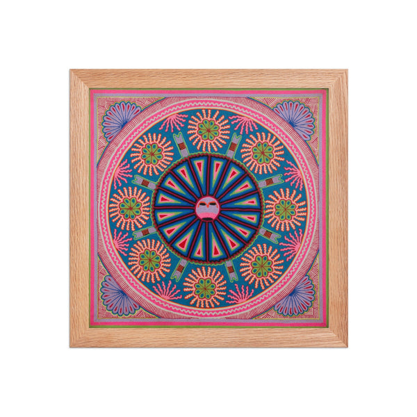 Huichol Yarn Painting Print • L - 084 - Huichol Arts