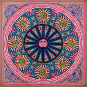 Huichol Yarn Painting Print • L - 084 - Huichol Arts