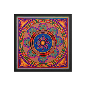 Huichol Yarn Painting Print • L - 086 - Huichol Arts