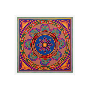 Huichol Yarn Painting Print • L - 086 - Huichol Arts