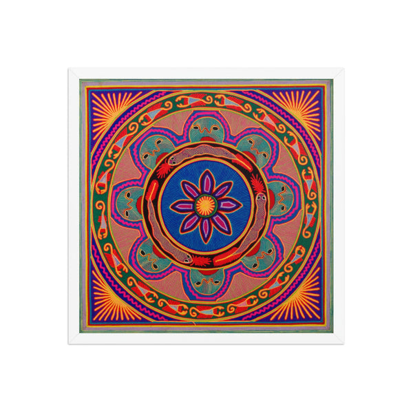 Huichol Yarn Painting Print • L - 086 - Huichol Arts