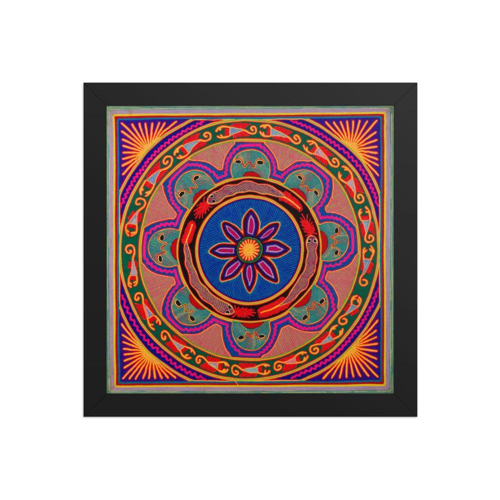 Huichol Yarn Painting Print • L - 086 - Huichol Arts