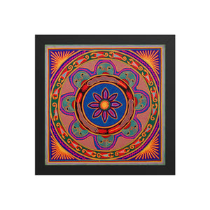 Huichol Yarn Painting Print • L - 086 - Huichol Arts