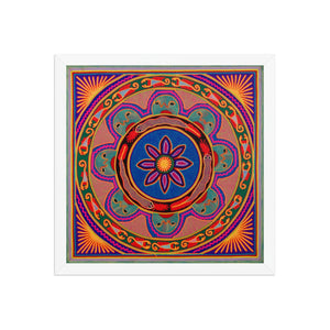Huichol Yarn Painting Print • L - 086 - Huichol Arts