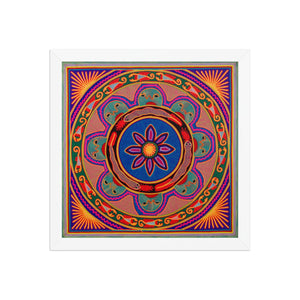 Huichol Yarn Painting Print • L - 086 - Huichol Arts