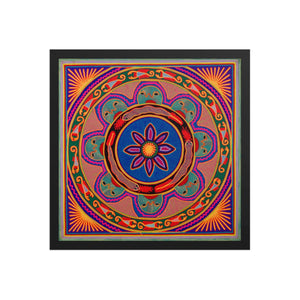 Huichol Yarn Painting Print • L - 086 - Huichol Arts