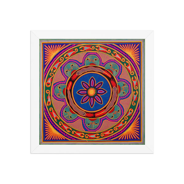 Huichol Yarn Painting Print • L - 086 - Huichol Arts