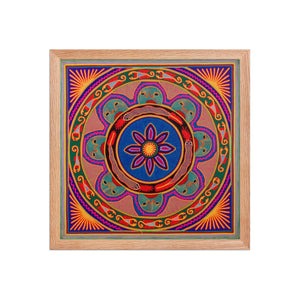 Huichol Yarn Painting Print • L - 086 - Huichol Arts