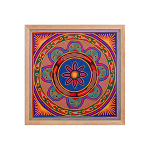 Huichol Yarn Painting Print • L - 086 - Huichol Arts