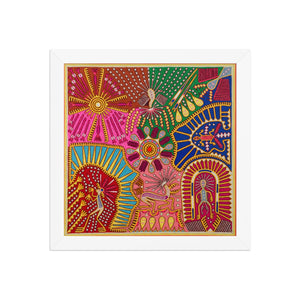 Huichol Yarn Painting Print • L - 087 - Huichol Arts