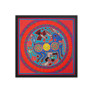 Huichol Yarn Painting Print • L - 088 - Huichol Arts