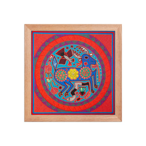 Huichol Yarn Painting Print • L - 088 - Huichol Arts