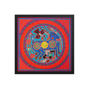 Huichol Yarn Painting Print • L - 088 - Huichol Arts