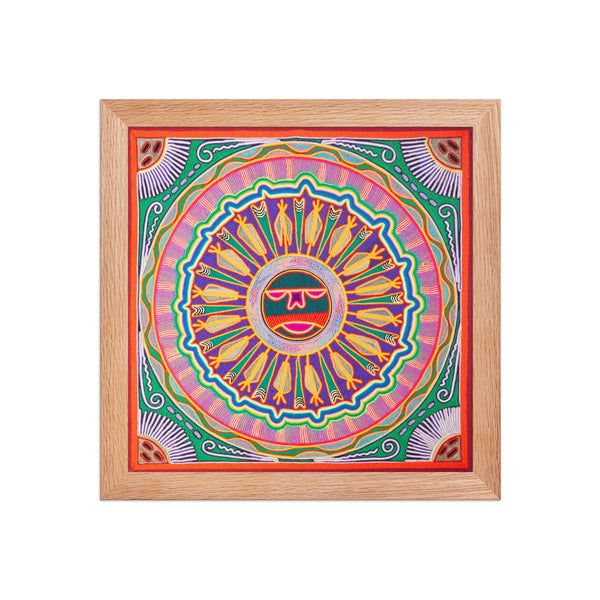 Huichol Yarn Painting Print • L - 089 - Huichol Arts