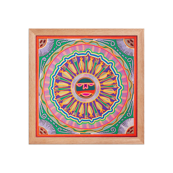 Huichol Yarn Painting Print • L - 089 - Huichol Arts