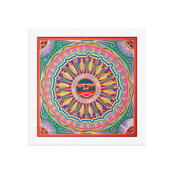 Huichol Yarn Painting Print • L - 089 - Huichol Arts