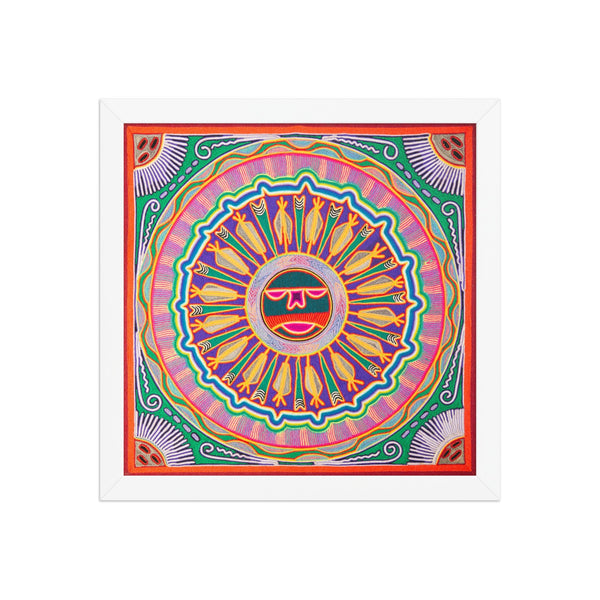 Huichol Yarn Painting Print • L - 089 - Huichol Arts