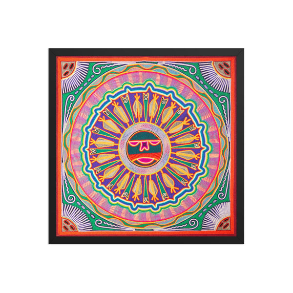 Huichol Yarn Painting Print • L - 089 - Huichol Arts