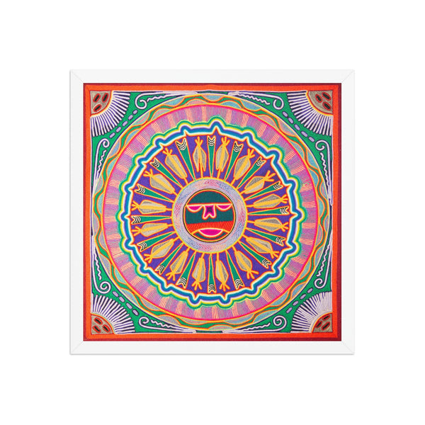 Huichol Yarn Painting Print • L - 089 - Huichol Arts