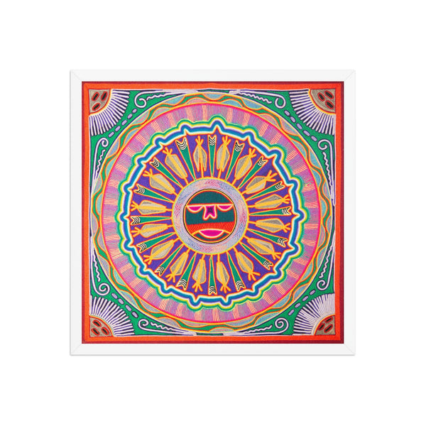 Huichol Yarn Painting Print • L - 089 - Huichol Arts