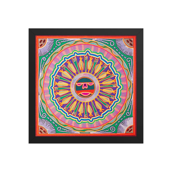 Huichol Yarn Painting Print • L - 089 - Huichol Arts