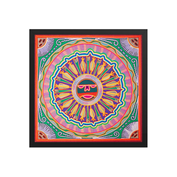 Huichol Yarn Painting Print • L - 089 - Huichol Arts
