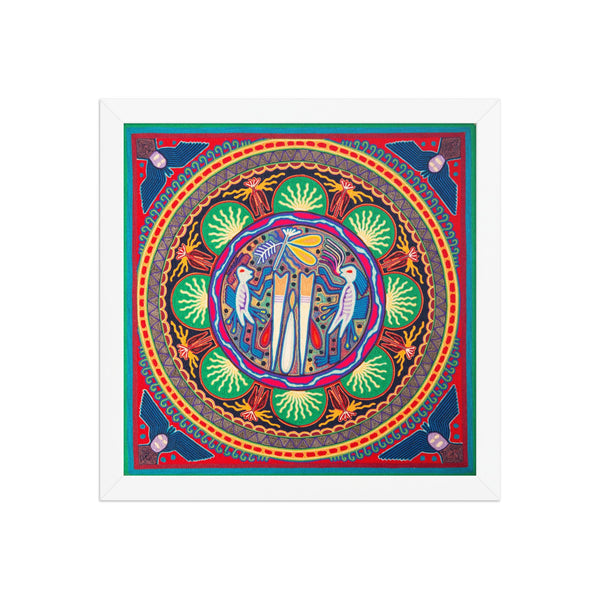 Huichol Yarn Painting Print • L - 090 - Huichol Arts