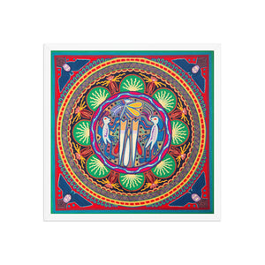 Huichol Yarn Painting Print • L - 090 - Huichol Arts