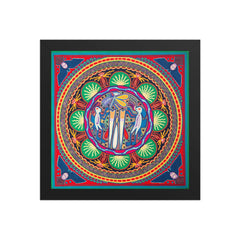 Huichol Yarn Painting Print • L - 090 - Huichol Arts