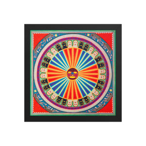Huichol Yarn Painting Print • L - 091 - Huichol Arts