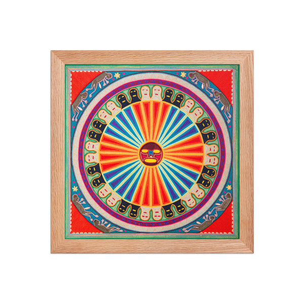 Huichol Yarn Painting Print • L - 091 - Huichol Arts