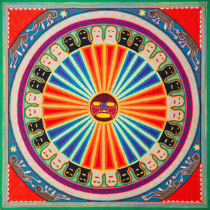 Huichol Yarn Painting Print • L - 091 - Huichol Arts