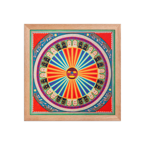 Huichol Yarn Painting Print • L - 091 - Huichol Arts