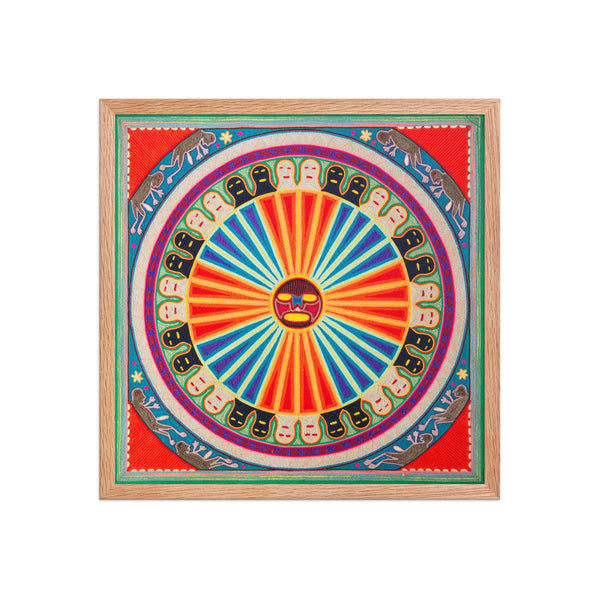 Huichol Yarn Painting Print • L - 091 - Huichol Arts